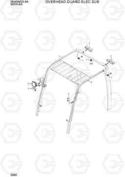 2060 OVERHEAD GUARD ELEC SUB 35/40/45D-9A,50DA-9A, Hyundai