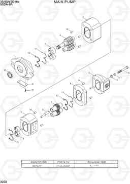 3200 MAIN PUMP 35/40/45D-9A,50DA-9A, Hyundai