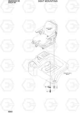 6040 SEAT MOUNTING 35/40/45D-9A,50DA-9A, Hyundai