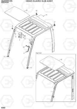 6060 OVERHEAD GUARD ASSY 35/40/45D-9A,50DA-9A, Hyundai