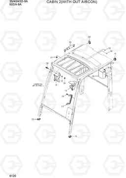 6120 CABIN 2(WITH OUT AIRCON) 35/40/45D-9A,50DA-9A, Hyundai