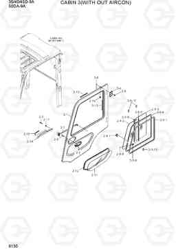 6130 CABIN 3(WITH OUT AIRCON) 35/40/45D-9A,50DA-9A, Hyundai