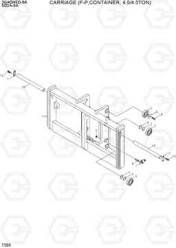 7255 CARRIAGE (F-P, CONTAINER, 4.0/4.5TON) 35/40/45D-9A,50DA-9A, Hyundai