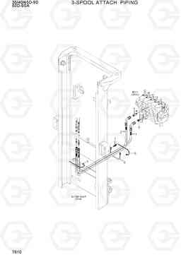 7610 3-SPOOL ATTACH PIPING 35/40/45D-9A,50DA-9A, Hyundai