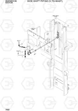 7650 SIDE SHIFT PIPING (V,TS-MAST) 35/40/45D-9A,50DA-9A, Hyundai