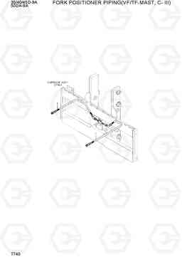 7740 FORK POSI PIPING(VF/TF-MAST,CLASSIII) 35/40/45D-9A,50DA-9A, Hyundai