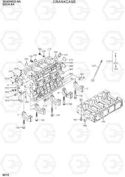 9010 CRANKCASE 35/40/45D-9A,50DA-9A, Hyundai