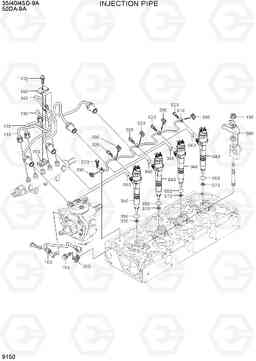 9150 INJECTION PIPE 35/40/45D-9A,50DA-9A, Hyundai