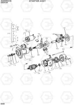9200 STARTER ASSY 35/40/45D-9A,50DA-9A, Hyundai