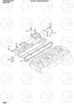 9280 INLET MANIFOLD 35/40/45D-9A,50DA-9A, Hyundai