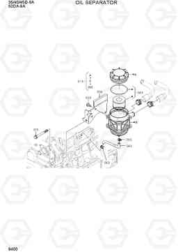 9400 OIL SEPARATOR 35/40/45D-9A,50DA-9A, Hyundai