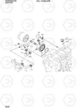 9420 OIL COOLER 35/40/45D-9A,50DA-9A, Hyundai