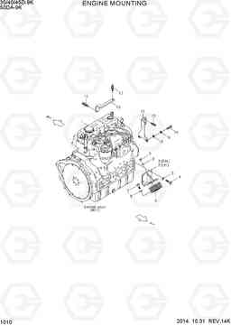 1010 ENGINE MOUNTING 35/40/45D-9K,50DA-9K, Hyundai