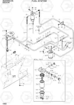 1050 FUEL SYSTEM 35/40/45D-9K,50DA-9K, Hyundai