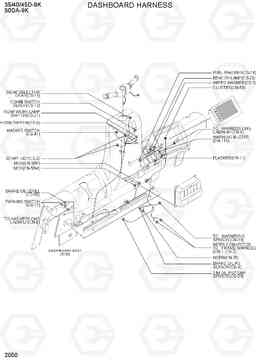 2050 DASHBOARD HARNESS 35/40/45D-9K,50DA-9K, Hyundai