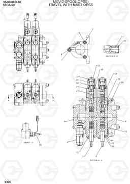 3300 MCV(2-SPOOL, OPSS) 35/40/45D-9K,50DA-9K, Hyundai