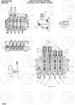 3340 MCV(4-SPOOL, OPSS) 35/40/45D-9K,50DA-9K, Hyundai