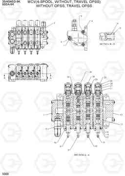 3350 MCV(4-SPOOL, WITHOUT, TRAVEL OPSS) 35/40/45D-9K,50DA-9K, Hyundai