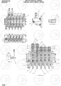 3360 MCV(5-SPOOL, OPSS) 35/40/45D-9K,50DA-9K, Hyundai