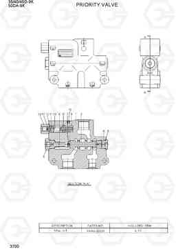 3700 PRIORITY VALVE 35/40/45D-9K,50DA-9K, Hyundai