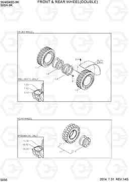 5030 FRONT & REAR WHEEL(DOUBLE) 35/40/45D-9K,50DA-9K, Hyundai