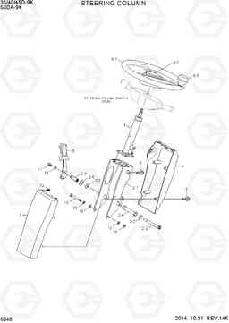 5040 STEERING COLUMN 35/40/45D-9K,50DA-9K, Hyundai