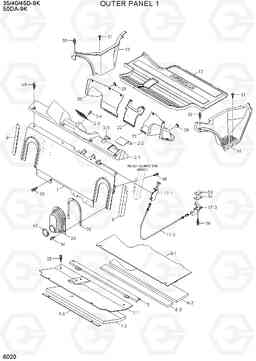 6020 OUTER PANEL 1 35/40/45D-9K,50DA-9K, Hyundai