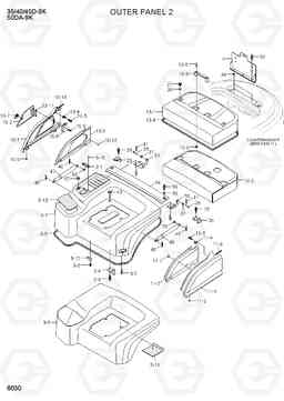 6030 OUTER PANEL 2 35/40/45D-9K,50DA-9K, Hyundai