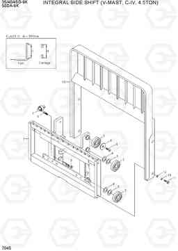 7045 INTEGRAL S/SHIFT(V-MAST,C-IV,4.5TON) 35/40/45D-9K,50DA-9K, Hyundai