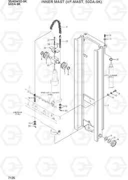 7125 INNER MAST (VF-MAST, 50DA-9K) 35/40/45D-9K,50DA-9K, Hyundai