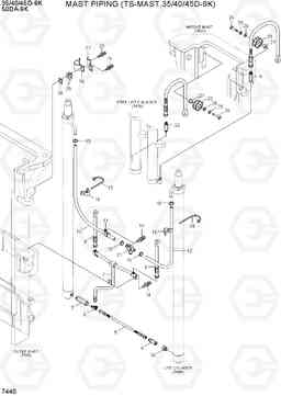 7440 MAST PIPING(TS-MAST,35/40/45D-9K) 35/40/45D-9K,50DA-9K, Hyundai