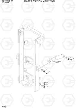 7510 MAST & TILT PIN MOUNTING 35/40/45D-9K,50DA-9K, Hyundai