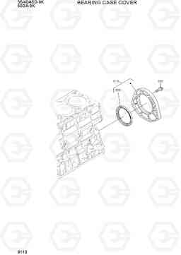 9110 BEARING CASE COVER 35/40/45D-9K,50DA-9K, Hyundai