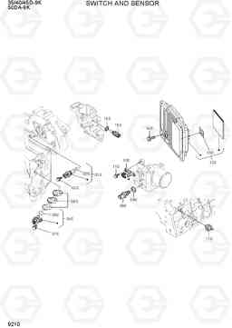 9210 SWITCH AND SENSOR 35/40/45D-9K,50DA-9K, Hyundai