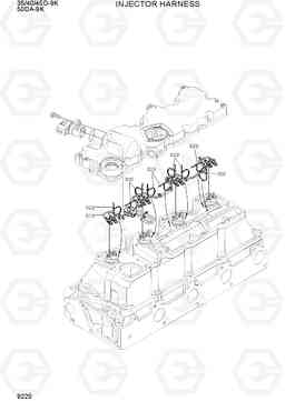 9220 INJECTOR HARNESS 35/40/45D-9K,50DA-9K, Hyundai