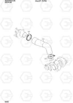 9300 INLET PIPE 35/40/45D-9K,50DA-9K, Hyundai