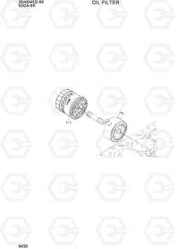 9430 OIL FILTER 35/40/45D-9K,50DA-9K, Hyundai