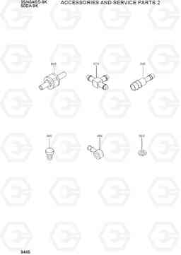 9465 ACCESSORIES AND SERVICE PARTS 2 35/40/45D-9K,50DA-9K, Hyundai