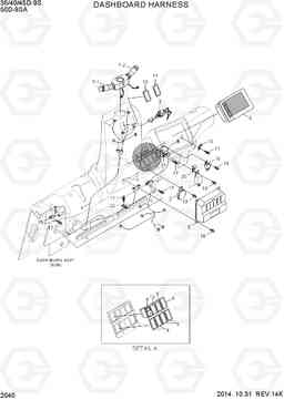 2040 DASHBOARD HARNESS 35/40/45D-9S,50D-9SA, Hyundai