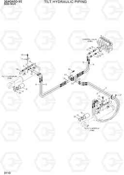 3110 TILT HYDRAULIC PIPING 35/40/45D-9S,50D-9SA, Hyundai