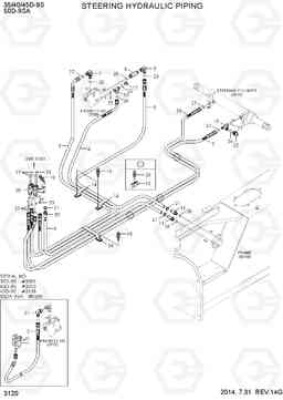 3120 STEERING HYDRAULIC PIPING 35/40/45D-9S,50D-9SA, Hyundai