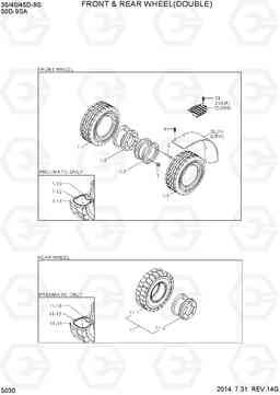 5030 FRONT & REAR WHEEL(DOUBLE) 35/40/45D-9S,50D-9SA, Hyundai