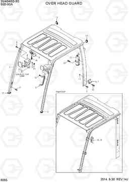 6055 OVERHEAD GUARD 35/40/45D-9S,50D-9SA, Hyundai