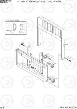 7046 INTEGRAL S/SHIFT(V-MAST,C-IV,5.0TON) 35/40/45D-9S,50D-9SA, Hyundai