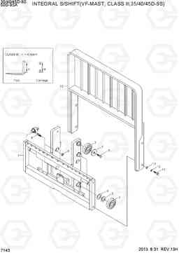 7143 INTEGRAL S/SHIFT(VF-MAST,C-III,35~45D) 35/40/45D-9S,50D-9SA, Hyundai