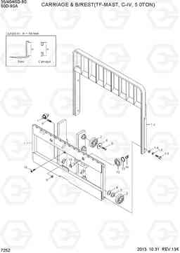 7252 CARRIAGE & B/REST (TF, C-IV, 5.0TON) 35/40/45D-9S,50D-9SA, Hyundai