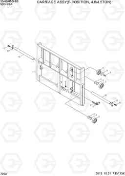 7254 CARRIAGE ASSY (F-POSITION, 4.0/4.5TON) 35/40/45D-9S,50D-9SA, Hyundai