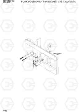 7730 FORK POSI PIPING(V/TS-MAST,CLASSIII) 35/40/45D-9S,50D-9SA, Hyundai