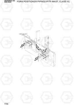 7745 FORK POSI PIPING(VF/TF-MAST,CLASSIII) 35/40/45D-9S,50D-9SA, Hyundai