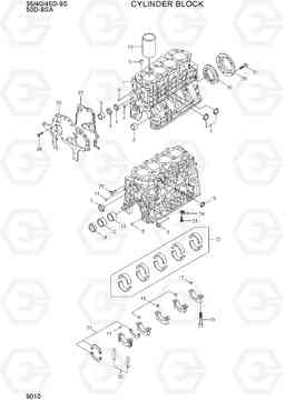 9010 CYLINDER BLOCK 35/40/45D-9S,50D-9SA, Hyundai